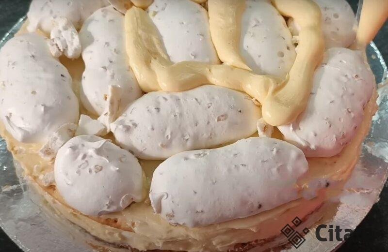 Торт "Сенаторский" с безе и песочными коржами. Вкуснейший десерт без сливок