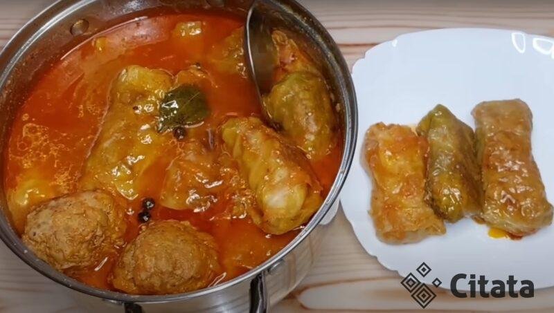 Сочные голубцы по очень вкусному рецепту. Съедаются моментально