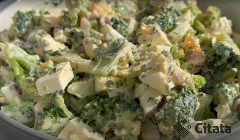 Легкий и полезный рецепт с брокколи и брынзой. Вкусный и простой рецепт