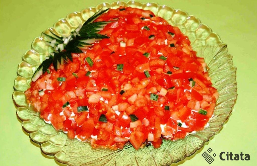 Салат Клубничка. Простой салат на праздничный стол!