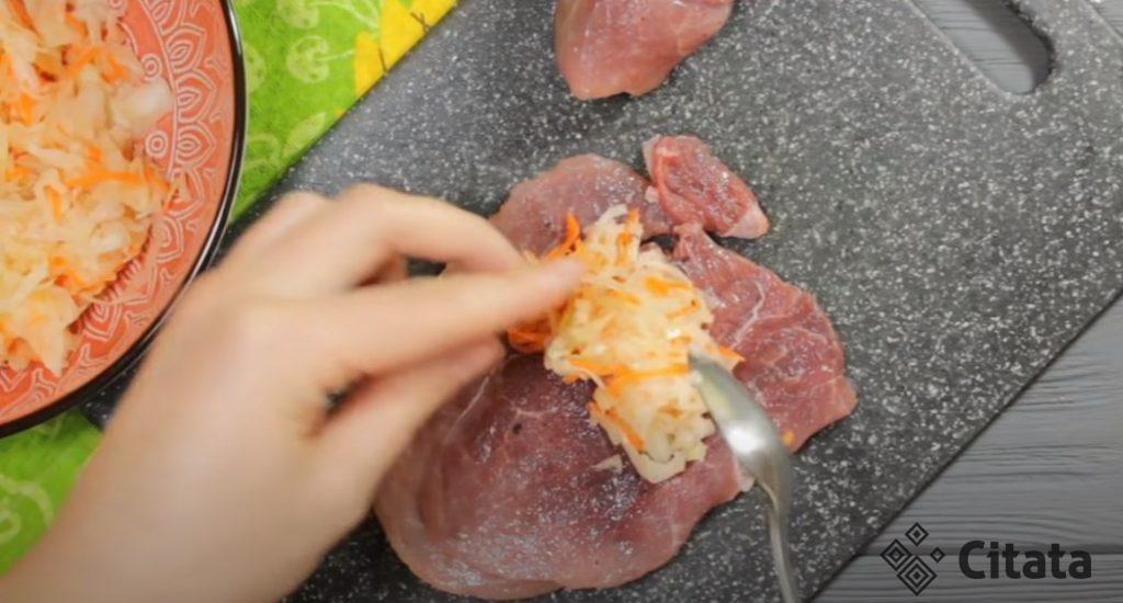 Мясные рулетики с начинкой. Горячее мясное блюдо на праздничный стол