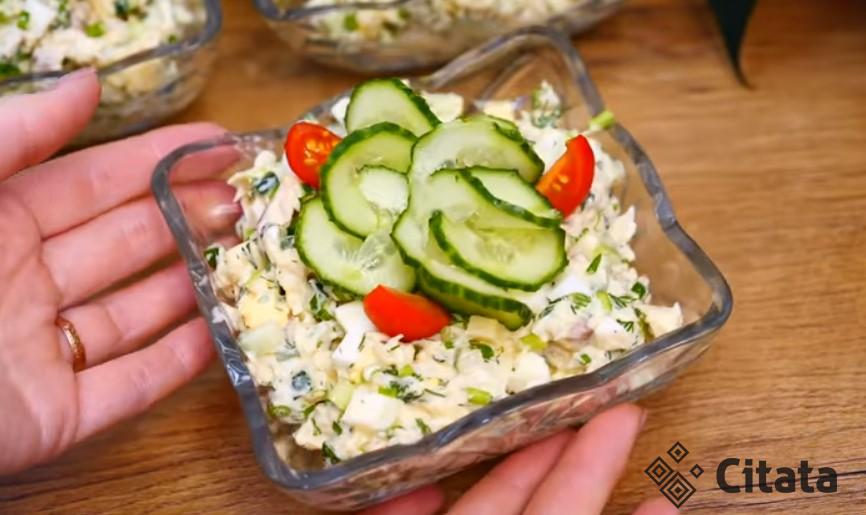 Салат «Нежность» из чего же он. А вкусный какой и простой в приготовлении