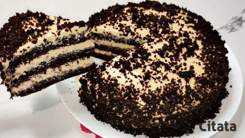 Вкуснейший торт "3 стакана". Без миксера и весов: сочный, даже без пропитки