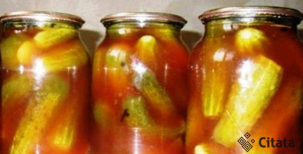 Рецепт хрустящих маринованных огурцов с кетчупом чили. И никакой стерилизации