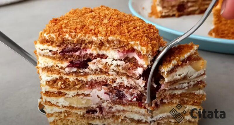 Необычный "Медовик". Рецепт, который хотели запатентовать: коржи без масла