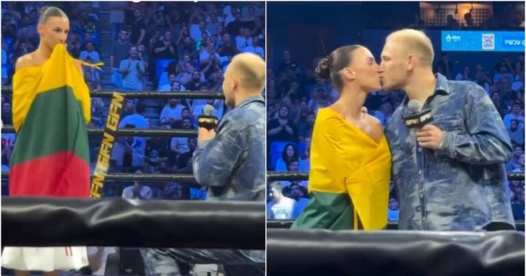 Vitas Karosas pasipiršo mylimajai ringe – netikėta sužadėtuvė žiūrovų akivaizdoje