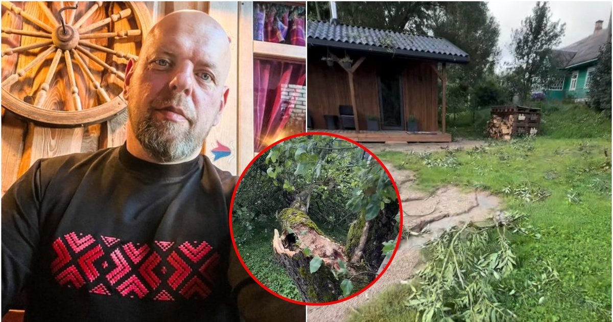 Audra smogė Gabrieliaus Liaudansko-Svaro sodybai: šeši medžiai neatlaikė stichijos